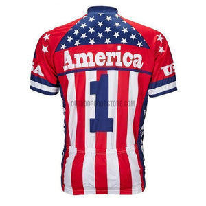 USA Flag Retro Cycling Jersey-cycling jersey-Outdoor Good Store