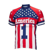 USA Flag Retro Cycling Jersey-cycling jersey-Outdoor Good Store