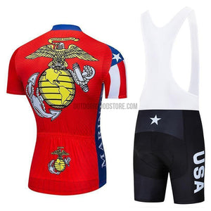 USA Marines USMC Pro Retro Short Cycling Jersey Kit-cycling jersey-Outdoor Good Store