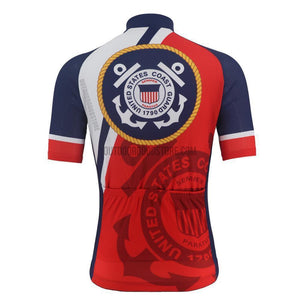 USCG US Coast Guard Retro Cycling Jersey-cycling jersey-Outdoor Good Store