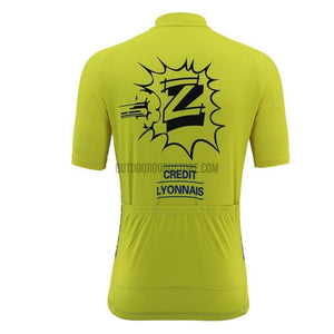 Vetements Z Yellow Retro Cycling Jersey-cycling jersey-Outdoor Good Store
