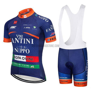 Vini Blue Pro Retro Short Cycling Jersey Kit-cycling jersey-Outdoor Good Store
