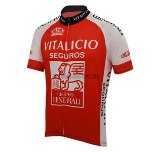 Vitalicio Seguros Retro Cycling Jersey-cycling jersey-Outdoor Good Store