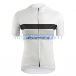 White Black Blue Retro Cycling Short Jersey-cycling jersey-Outdoor Good Store