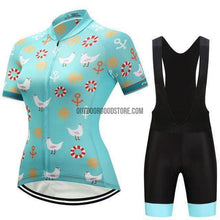 Women's Teal Chicken Beach Cycling Jersey Kit-cycling jersey-Outdoor Good Store