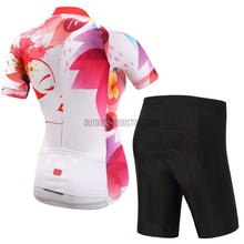 Women's White Purple Abstract Art Cycling Jersey Kit-cycling jersey-Outdoor Good Store