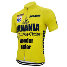 Wonder Radar Banania Yellow Retro Cycling Jersey-cycling jersey-Outdoor Good Store