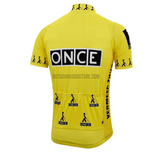 Yellow Pink Retro Cycling Jersey-cycling jersey-Outdoor Good Store