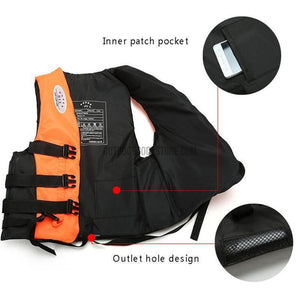 Basics Fishing Life Jacket with Whistle-Fishing Vests-Outdoor Good Store