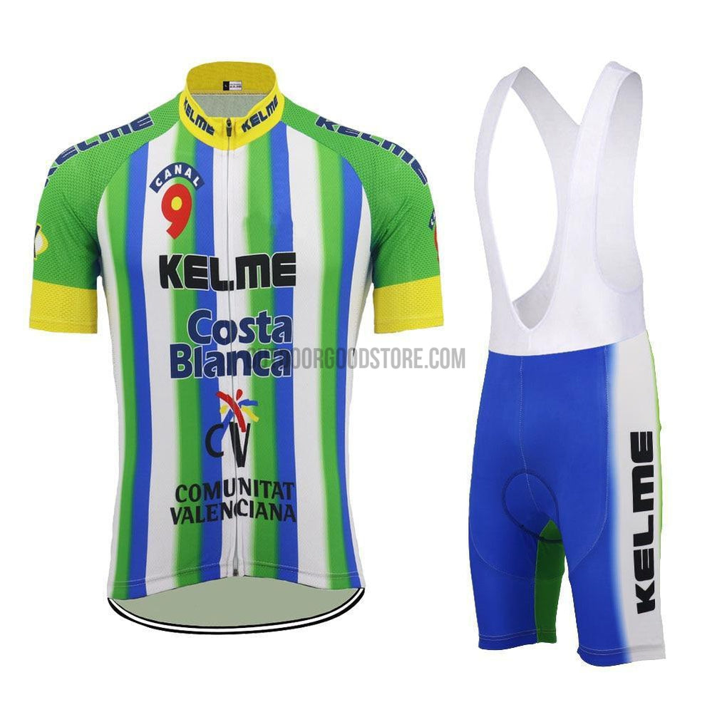 Kelme Costa Blanca Retro Cycling Jersey Kit-cycling jersey-Outdoor Good Store