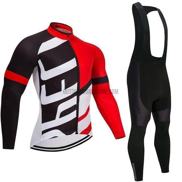 Long Fleece Cycling Jersey Kit Suit-cycling jersey-Outdoor Good Store