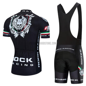 Rock Racing Black Retro Cycling Jersey Kit-cycling jersey-Outdoor Good Store