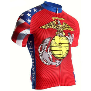 USMC Military Marines Retro Cycling Jersey-cycling jersey-Outdoor Good Store